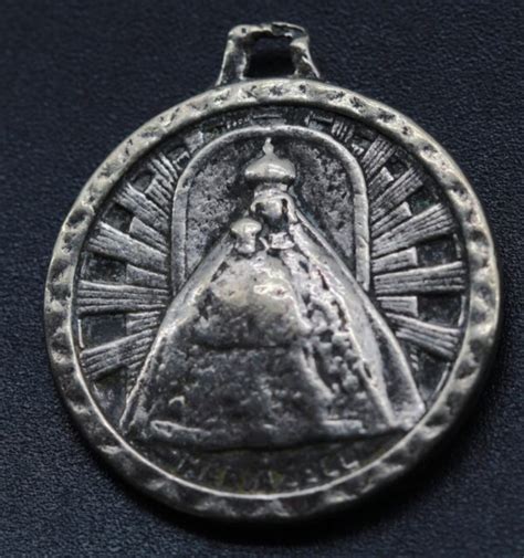 Grand Rare M Daille Religieuse De Saint Christophe Et De La Vierge