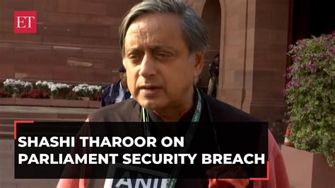 Shashi Tharoor On Security Breach Says New Parliament Not Configured Well In Terms Of Security