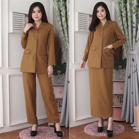 Jual Blazer Wanita Baju Kerja Kantor Seragam PDH PNS Pemda Dinas Guru