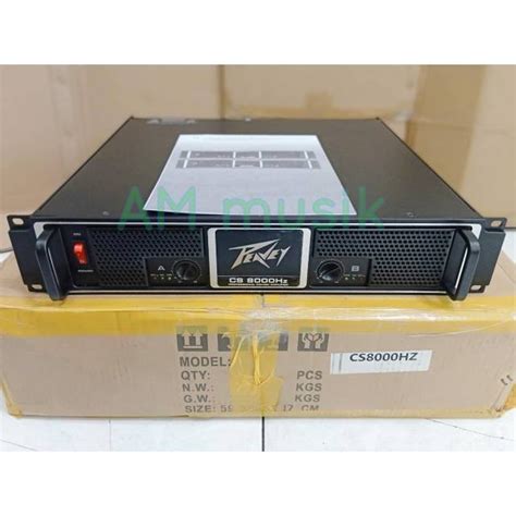 Jual POWER PEAVEY CS 8000 POWER AMPLIFIER CS8000HZ Shopee Indonesia