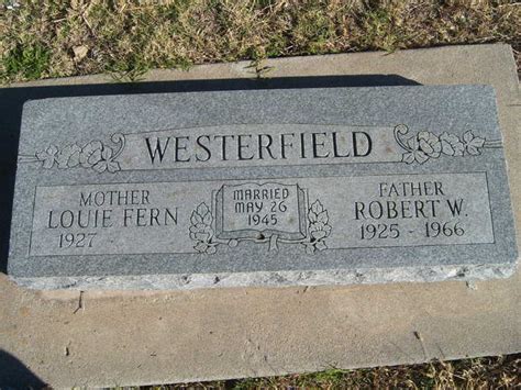 Robert Wayne Westerfield Find A Grave Memorial