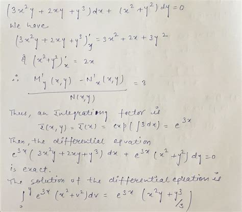 Solved Find The General Solution Of The Differential Equation Y