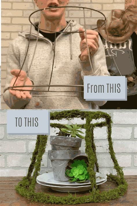 Diy Moss Covered Lamp Shade The Junk Parlor