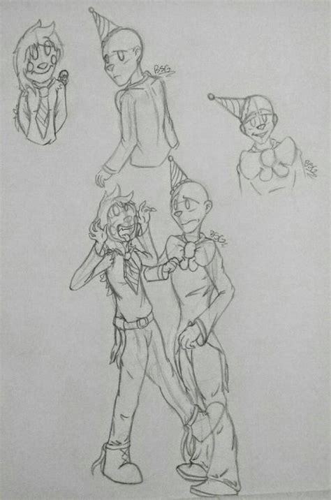 Minda And Ennard Sketches By Blustreakgirl On Deviantart