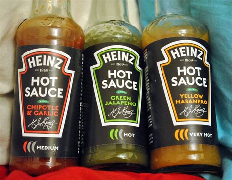 Foodette Reviews Heinz Hot Sauce Chipotle And Garlic Green Jalapeno And Yellow Habanero