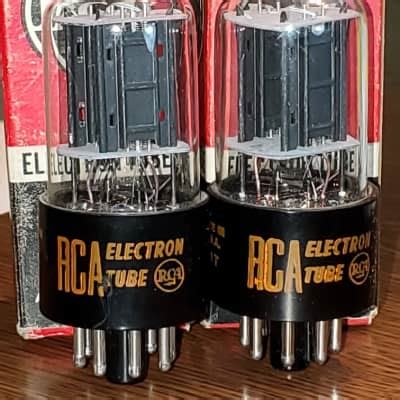 6SN7GTB RCA Black Plate Matched Pair NOS MaxiPreamp2 Tested Reverb