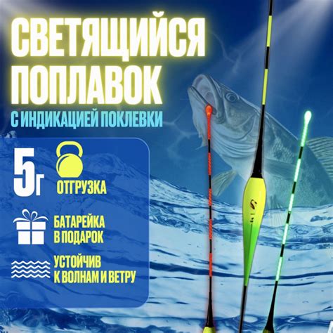 Поплавок для летней рыбалки, поплавок светящийся для рыбалки 5г, с ...