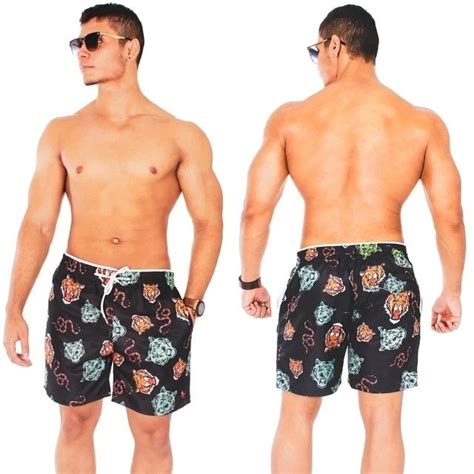 Kit Short Masculino Mauricinho Tactel Praia Ver O Piscina Mercadolivre