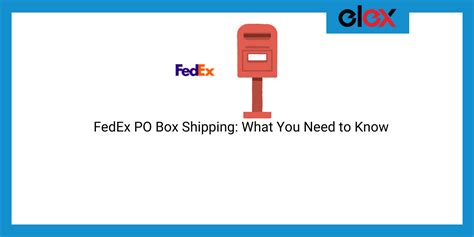 Can Fedex Deliver To A Po Box ECourier Service