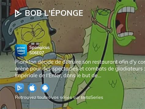 Regarder Bob L Ponge Saison Pisode En Streaming Complet Vostfr