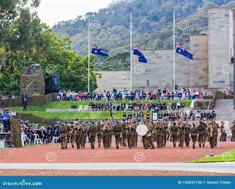 CANBERRA, AUSTRALIA â€“ April 25, 2019: the Anzac Day National Ceremony ...