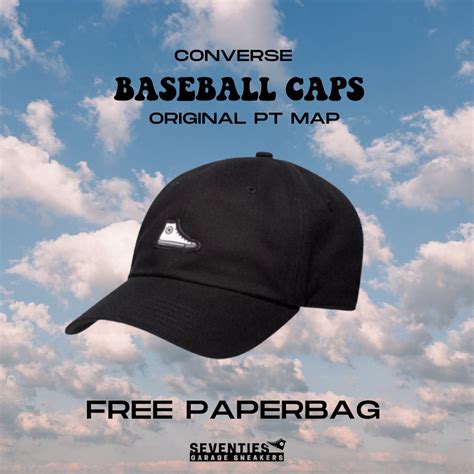 Jual Topi Converse Unisex Novelty Chuck Baseball Cap Black