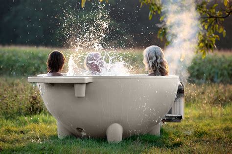 Dutchtub Mobile Wood Burning Outdoor Hot Tub Design Milk