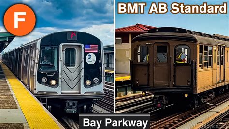 ᴴᴰ⁶⁰ NYC Subway 25 Minutes of R160 F Train Action Bay Parkway ft