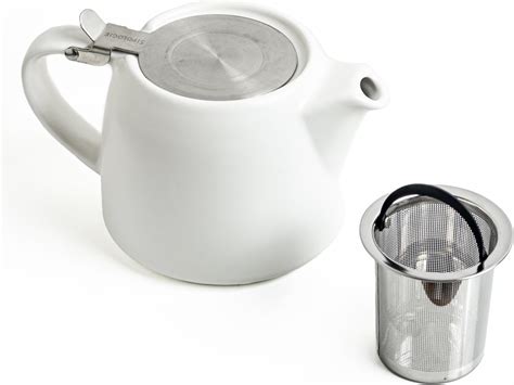 Borosil Stainless Steel Teapot Birch 1500 Ml Grey Teapot With