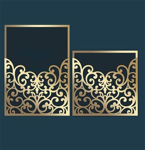 Laser Cut Wedding Invitation Design Svg File Free Download