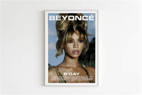 Beyonce Poster, B'day Poster, Album Cover Poster, Poster Print Wall Art ...