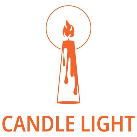 Candle Light Logo Design Template Illustration 24045322 Vector Art At