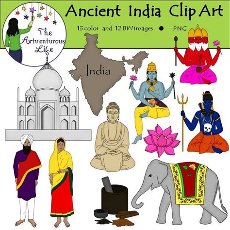 Ancient India Clip Art | Ancient india, Clip art, India