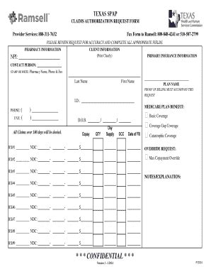 Fillable Online Claims Authorization Request Form Provider Services