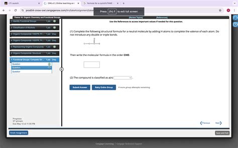 Solved Lti Launch Owlv Online Teaching And Formula For A