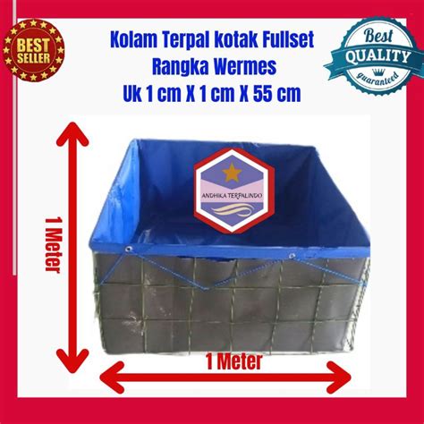 Jual Kolam Terpal Fullset Kotak Kolam Fullset Kotak Terpal Kotak