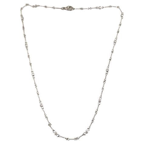 Tiffany Diamonds by the Yard Platinum Necklace For Sale at 1stDibs