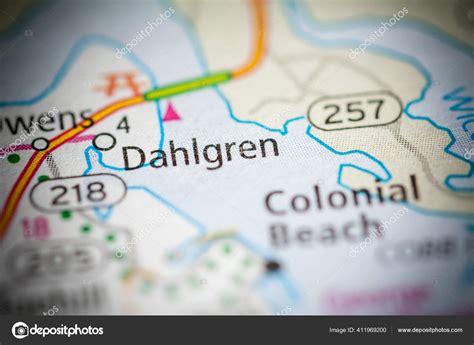 Dahlgren Virginia Usa Road Map Concept Stock Photo by ...