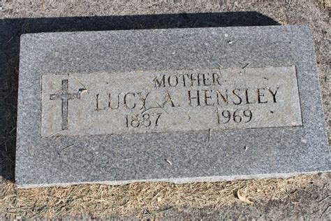 Lucy Agnes Pulliam Utt Hensley Homenaje De Find A Grave