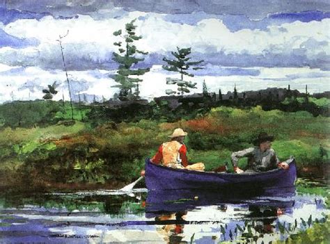 Winslow Homer Adirondacks Watercolors Paintings