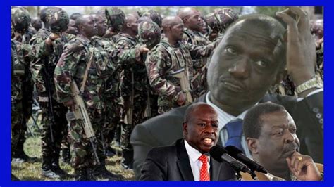 Panic In STATEHOUSE Military SPLIT As KDF Kenya Police RESIST S Ruto