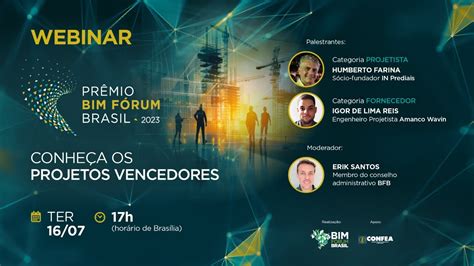 Prêmio BIM Fórum Brasil 2023 Webinar YouTube