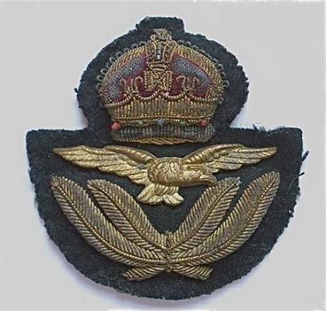 Ww Raf Officer S Bullion Cap Badge