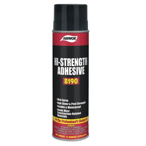 Aervoe Industries High Strength Adhesives 12 Oz Aerosol Can 12ca Aft Fasteners