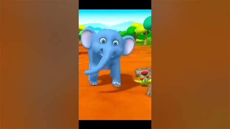 Ek Mota Hathi Nursery Rhyme #ekmotahathi #kidshindirhymes #shorts - YouTube