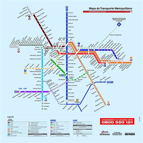 Mapa Do Metro Sp 2020