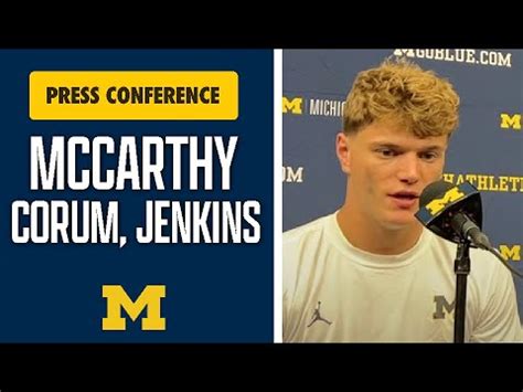 J J McCarthy Blake Corum Kris Jenkins Break Down Michigan Win Over