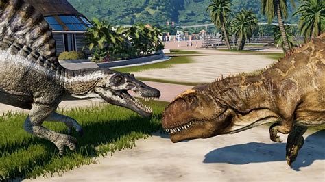 Giganotosaurus Vs Spinosaurus Jurassic World