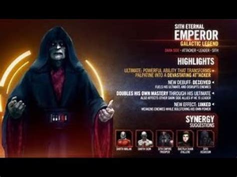 How To Easily Beat Tier 5 Of The Galactic Legend Sith Eternal Emperor