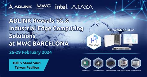 Revolutionizing Smart Manufacturing Adlink Unveils Microran Private 5g Solution At Mwc