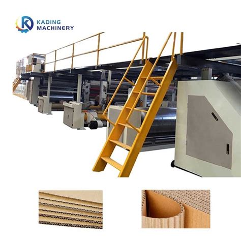 Layers Corrugated Cardboard Production Line High Speed