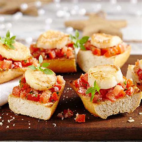 Vieiras A La Plancha Con Tartar De Tomate