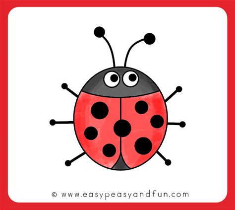 How to Draw a Ladybug - Easy Peasy and Fun