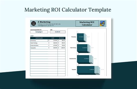 Marketing ROI Calculator Template - Download in Excel, Google Sheets ...