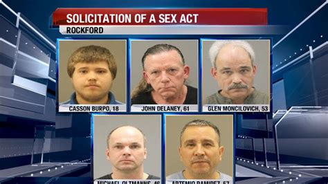 Five Men Arrested For Soliciting Sex In Rockford