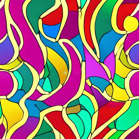 Colorful Stained Glass Pattern · Creative Fabrica