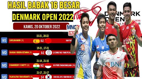 Hasil Lengkap Denmark Open Hari Ini Babak Besar Day Fajri