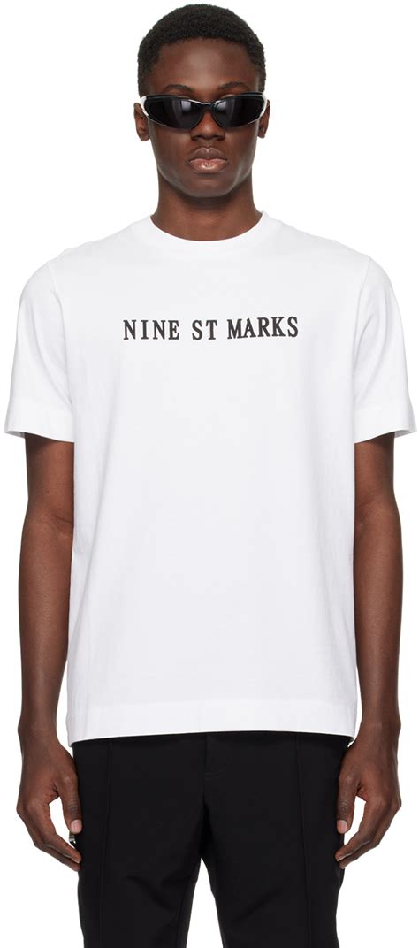 T shirt blanc à textes imprimés 1017 ALYX 9SM en solde