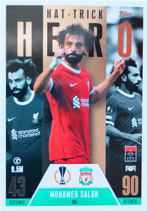 Topps Match Attax Extra 20232024 Hat Trick Hero 194 Mohamed Salah