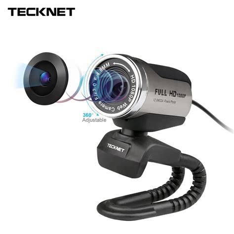 Tecknet 1080p Hd Webcam With Built In Noise Cancelling Microphone 1980x1080 Pixels Usb Web